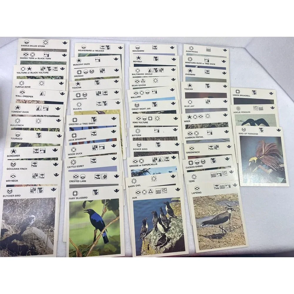 Wildlife Treasury VTG Animal 400+ Cards Box Dividers All Alphabet Classification